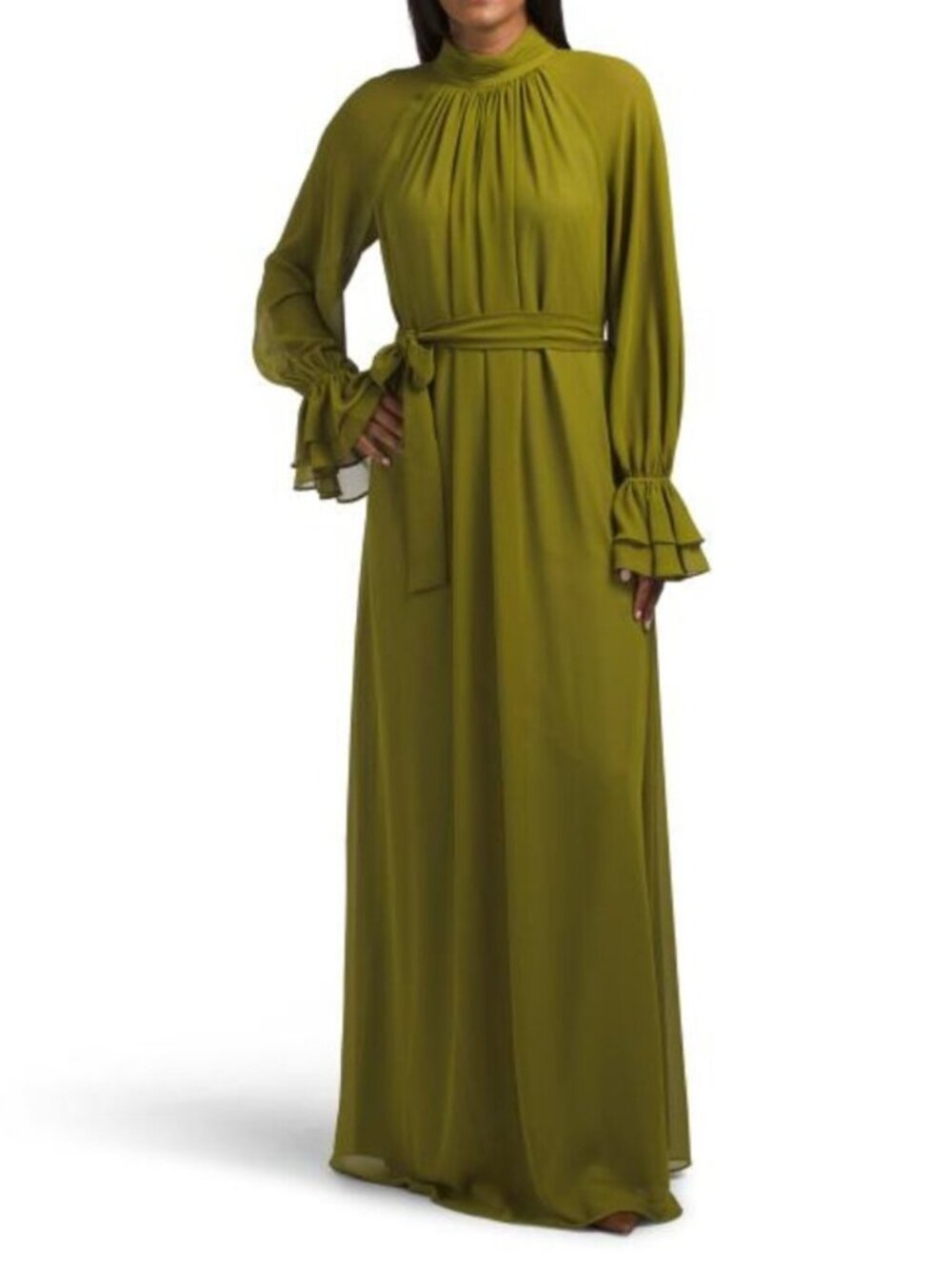 MIKAEL AGHAL Long Sleeve Gown